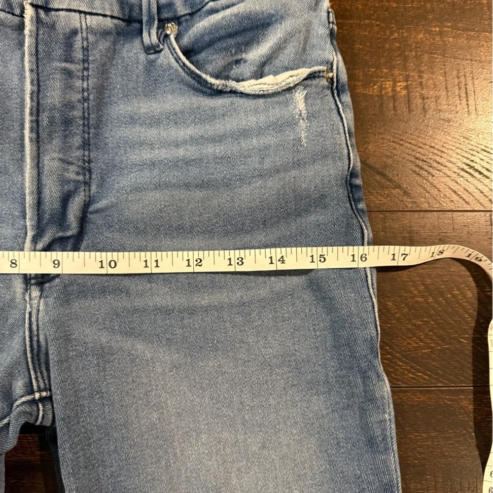 Good American Good Legs High Rise Skinny Jeans 10/30 Raw Hem - Picture 8 of 11